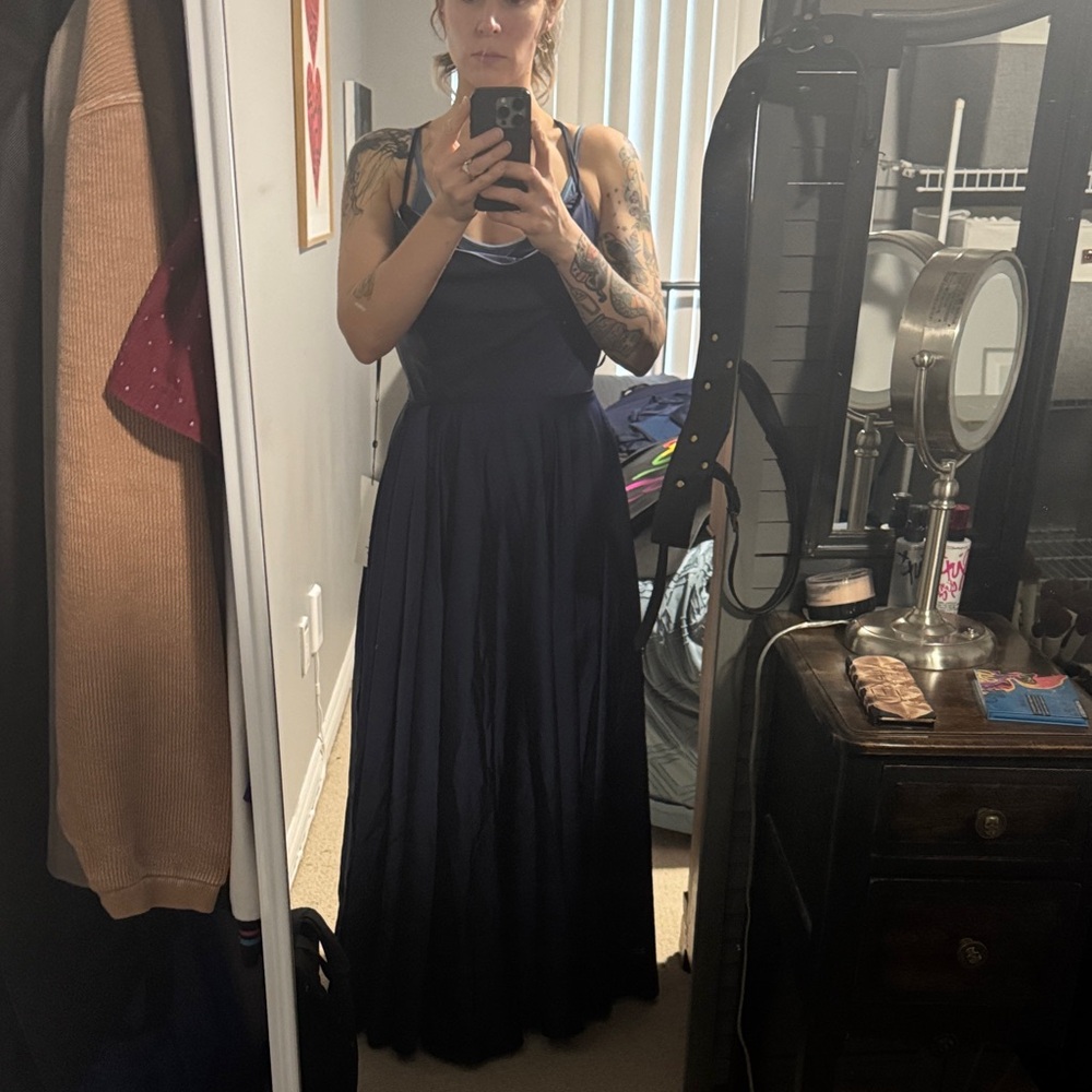 Alyce Paris Deep Blue Maxi Dress